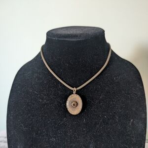 Lizapaicios Osf Goldtone Locket Necklace